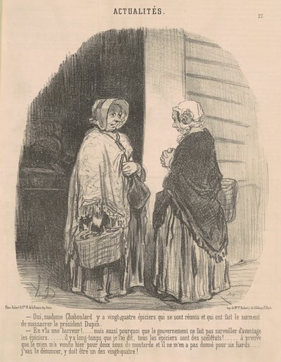 Yes, Madame Chaboulard... by Honoré Daumier