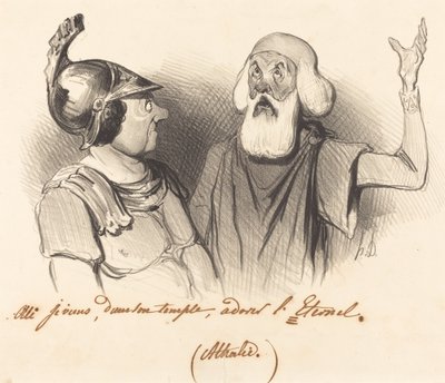 Yes, I Come, in His Temple... by Honoré Daumier
