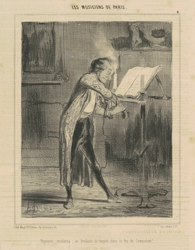 Modern Paganini by Honoré Daumier