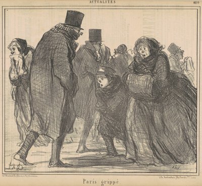 Paris with Influenza by Honoré Daumier