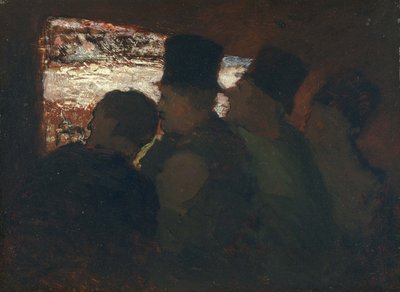 Parterre Theater audience, c. 1858 by Honoré Daumier