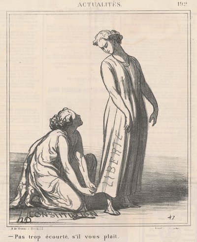 Not too short, please by Honoré Daumier