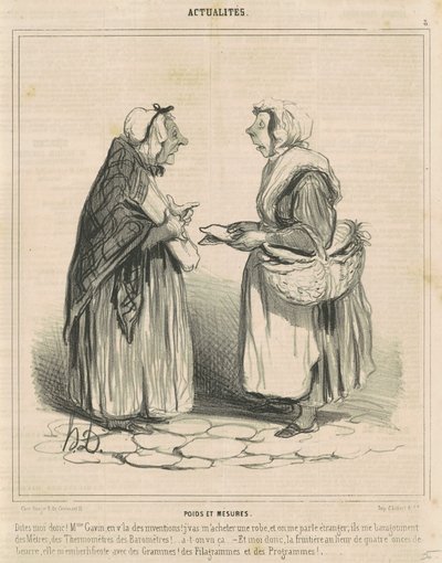Weights and Measures by Honoré Daumier