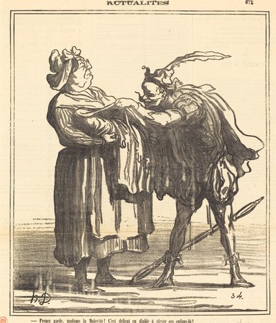 Beware, Madame Majority! by Honoré Daumier