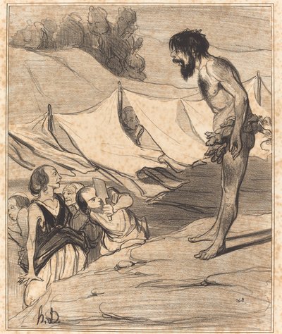 Presentation of Ulysses to Nausicaa by Honoré Daumier