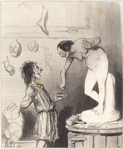 Pygmalion by Honoré Daumier