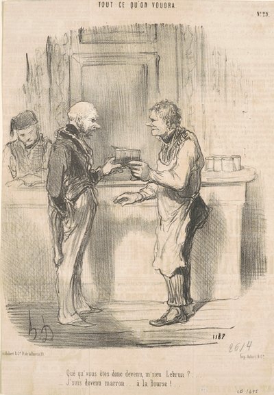 What Have You Become, Mr. Lebrun? by Honoré Daumier