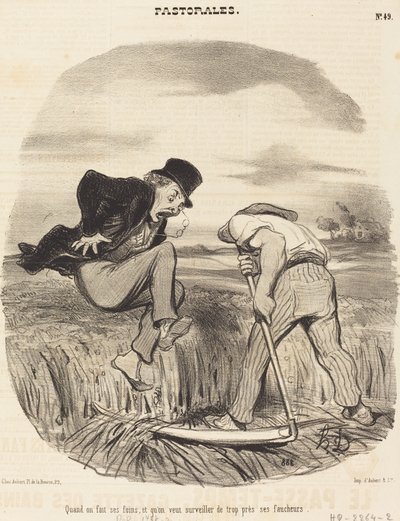 When One Makes Hay... by Honoré Daumier