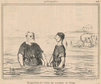 Reappearance of Tritons... from the Ocean by Honoré Daumier