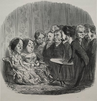 Rapping Spirits by Honoré Daumier