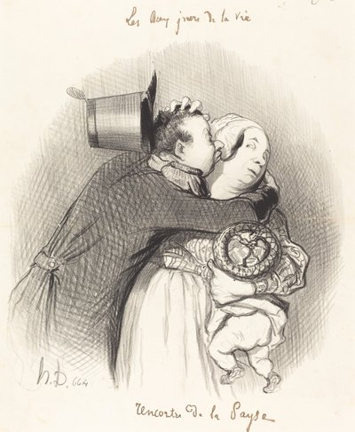 Meeting of the Peasant by Honoré Daumier