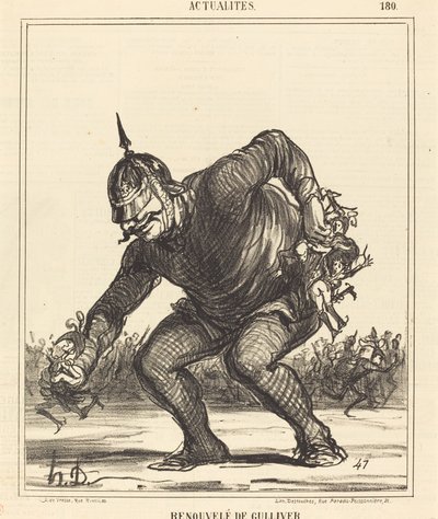 Renewed Gulliver by Honoré Daumier
