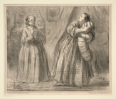 Repetition d by Honoré Daumier