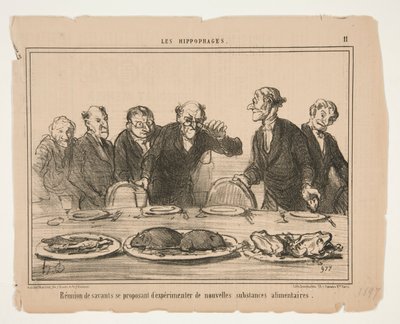 Reunion of Scholars by Honoré Daumier