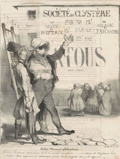 Robert Macaire Philanthropist by Honoré Daumier