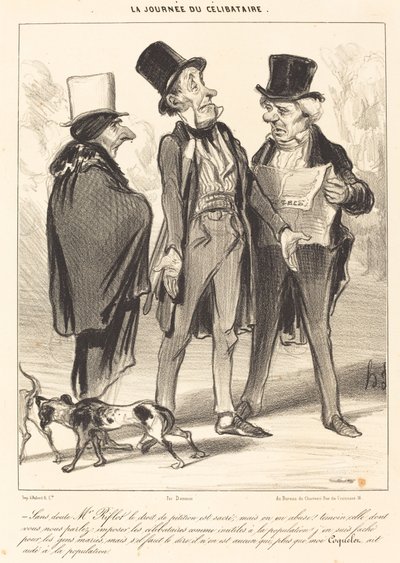 No Doubt Mr. Riflot the Right... by Honoré Daumier