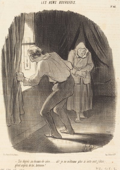 Six Degrees Below Zero... by Honoré Daumier