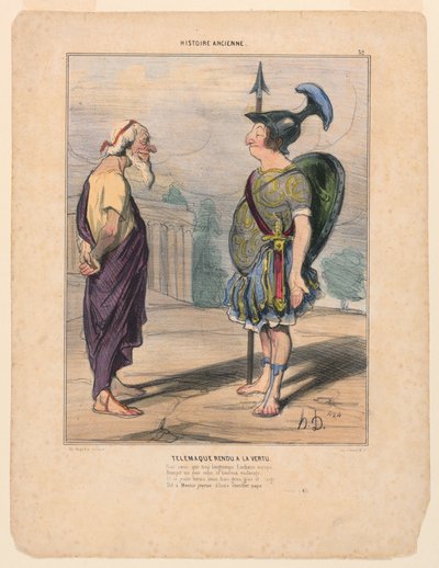 Telemachus Returned to Virtue by Honoré Daumier