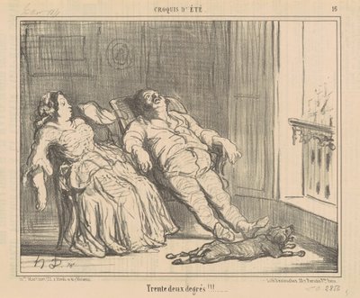 Tent Two Degrees!!! by Honoré Daumier