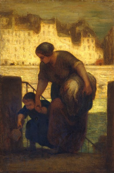 The Laundress, 1863 by Honoré Daumier