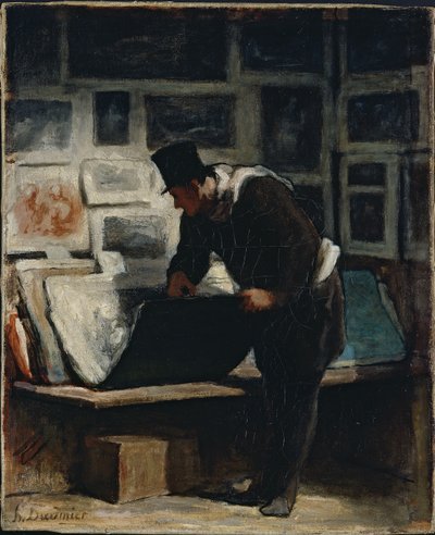 The Prints Collector by Honoré Daumier