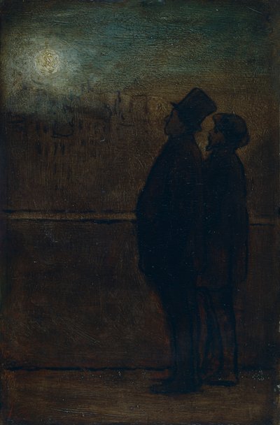 The night walkers by Honoré Daumier