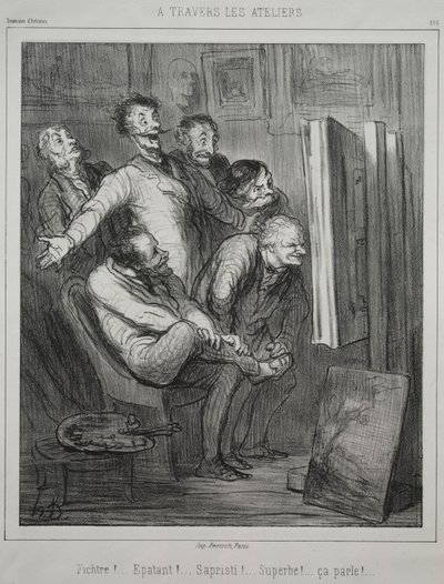 Through the Studios, 1862 by Honoré Daumier