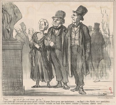 Well... What Is That? by Honoré Daumier