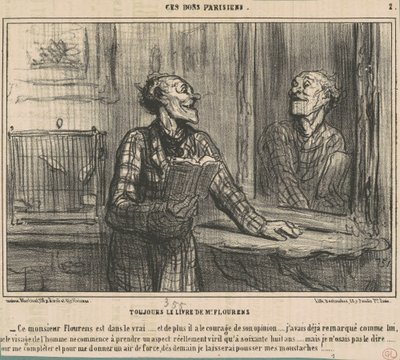 Always the Book of Mr. Flourens by Honoré Daumier