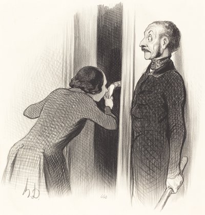 A Too Happy Lover by Honoré Daumier