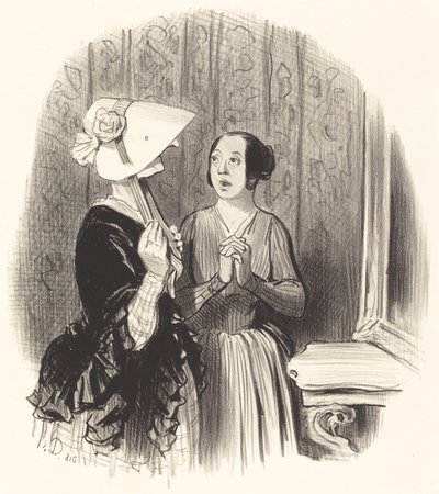 A Pamela Hat by Honoré Daumier