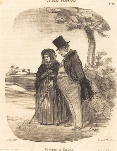 A Castle in Spain by Honoré Daumier