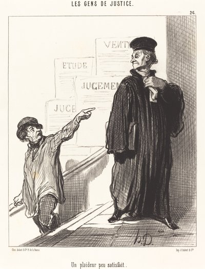 A Dissatisfied Litigant by Honoré Daumier