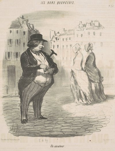An Amateur by Honoré Daumier