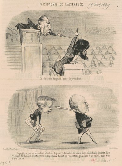 A Tiring Speech for the President by Honoré Daumier