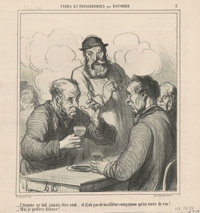 A Philosopher by Honoré Daumier