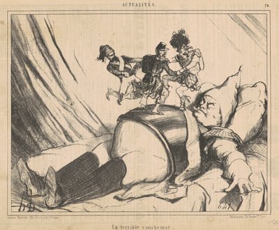 A Terrible Nightmare by Honoré Daumier