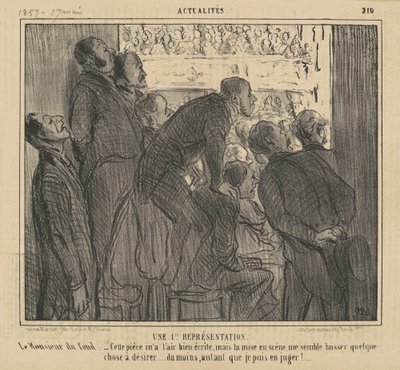 A First Representation of the Stock Exchange by Honoré Daumier