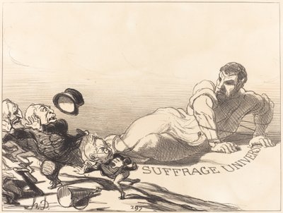 A Panic of Lilliputians... by Honoré Daumier
