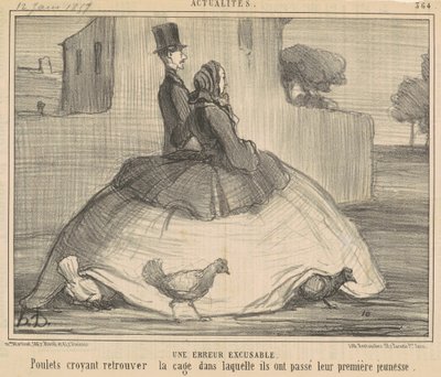 An Excusable Error by Honoré Daumier