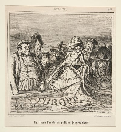 A Lesson by Honoré Daumier
