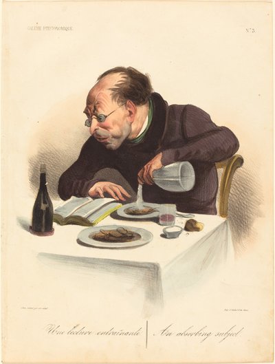 An Engaging Reading by Honoré Daumier