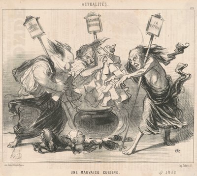 A Bad Kitchen by Honoré Daumier