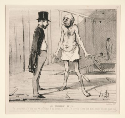 A Profession of Faith by Honoré Daumier