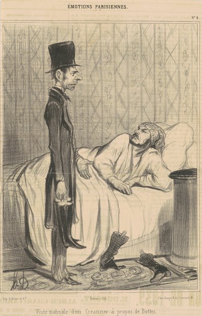Morning Visit of a Creditor by Honoré Daumier