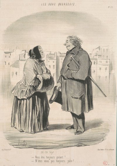 You are always gallant! by Honoré Daumier