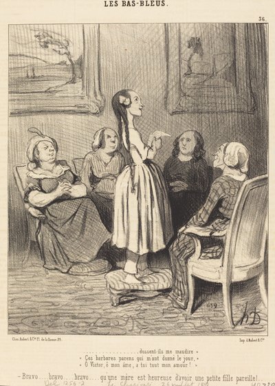 ...even if they curse me. These barbaric parents... by Honoré Daumier