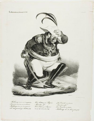 Malbroug Goes to War... by Honoré Victorin Daumier