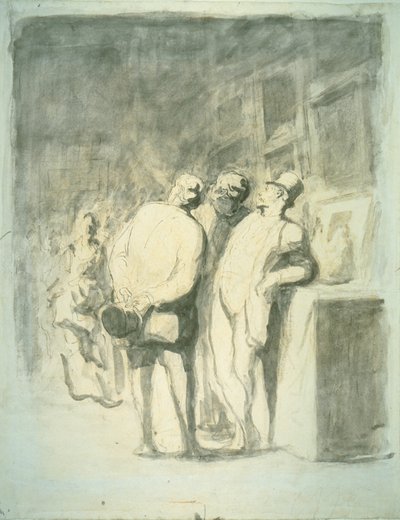 The Three Connoisseurs by Honoré Victorin Daumier