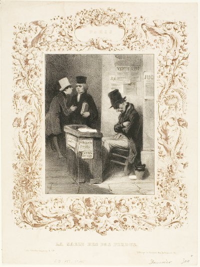 The Waiting Hall by Honoré Victorin Daumier